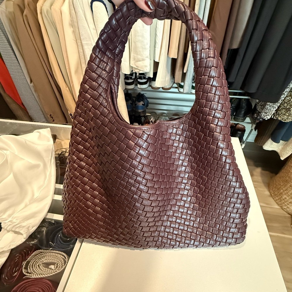JW PEI Woven Shoulder Bag - Deep Brown